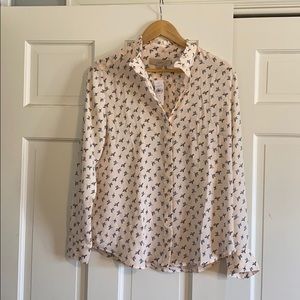 Loft silky dress shirt